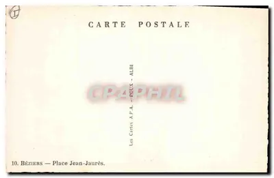 Béziers — Plac Jean-Jaurès — Karty A.P.A. - ALBI — Rewers
