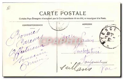 Béziers - Piazza della Cittadella — kiosco centrale e fontana — editore F. (n°21) — Verso