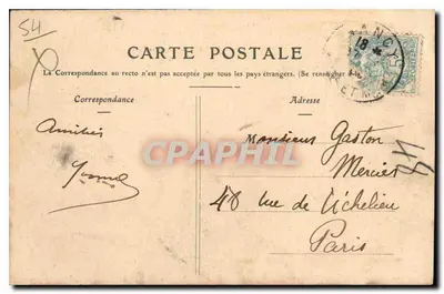 NANCY — Le Marché vu du côté de la rue Saint-Dizier — éditeur YVAR — Rewers