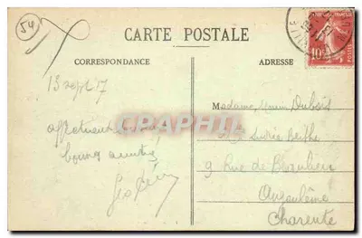 NANCY - Plac i ulica św. Jana — Imprimeries Réunies de Nancy, nr 185 — Rewers