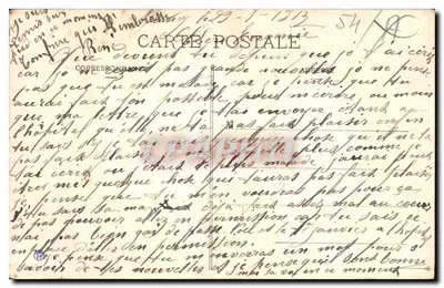 NANCY — Rue des Dominicains — widok ulicy z tramwajem i sklepami — wydawca RIVERAC, nr 37 — Rewers