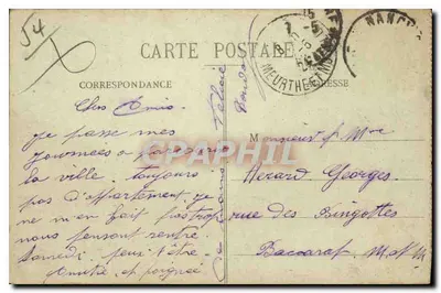 Nancy - Plac Thiers i Hotel Excelsior — Imprimeries Rennes de Nancy, n°159 — Rewers