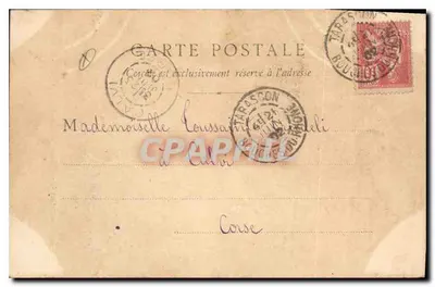 Tarascon — Zamek króla Renégo (strona rzeki Rony) — B F Chalon-saône, n°5 bis — Rewers
