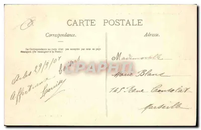 Arles — As Arênes (exterior) — Coleção J. Loizey — n° 150 bis — Verso