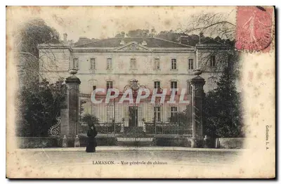 Lamanon — Vista geral do castelo — Editor não identificado, número de série não visível