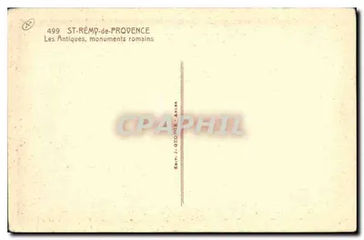 Igreja de Saint-Rémy-de-Provence — editor J. Ophion, n° 499 — Verso