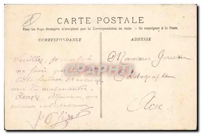 Aix-en-Provence — El Palacio de Justicia — Colección Jaussaud - Aix, n° 160 — Reverso