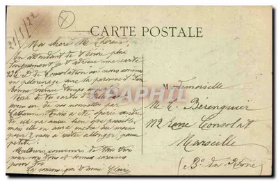 De Kapel van de Ermitage — Marseille — Uitgever: Oustebelle — Achterkant