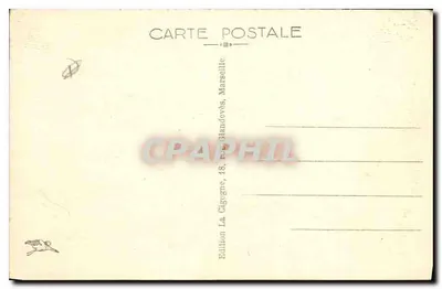 AIX-en-PROVENCE — O Cours Mirabeau — Edição La Gigogne, Marselha — Verso