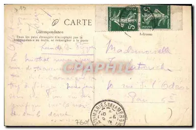 Les Saintes-Maries-de-la-Mer — A Basílica — Edit. Bloch, tabacs — Verso