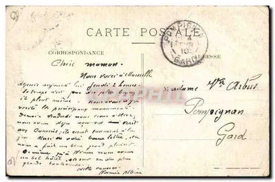 MARSEILLE — Kerk van de Reformaten — Uitgave Touzé — Achterkant