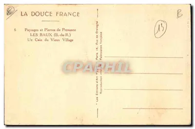 Les Baux (B.-du-R.) — Kąt Starego Miasta — Les Éditions d'Art Yvon — Rewers