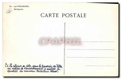 Martigues — Widok portu — Wydawca La Provence, nr 76 — Rewers