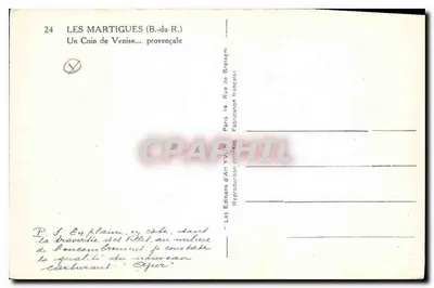Les Martigues (B.-du-R.) — Un Rincón de Venecia... provenzal — Le Éditions d'Art Yvon — Reverso