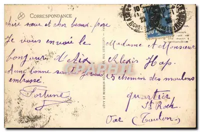 Aix-en-Provence — Fontaine dos Quatro Duques — Rue Carnot — Verso
