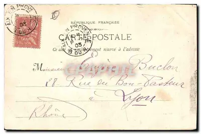 Ruínas do Castelo de Puy-Ricar — Aix-en-Provence — Editor E. Jaussaud, n°11 — Verso