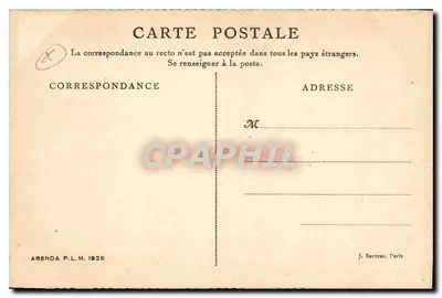 Arles — Cloître Saint-Trophime — Agenda P.L.M. 1928 — Verso