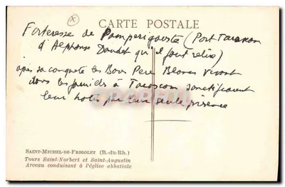 Fortezza di Pamperiquista (Port-Tarason) — editore Saint-Michel-de-Frigolet — Verso