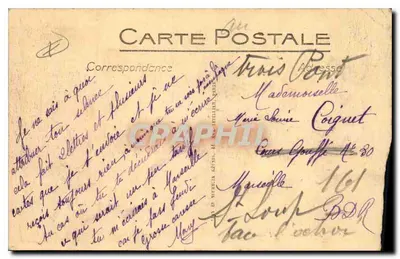 Stara pocztówka Arles Plac de la République Rada Miasta i Katedra Świętej Trofimy — Rewers