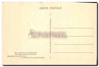 Oratório Nossa Senhora — Aix-en-Provence — Edição dos Amigos dos Oratórios — Verso