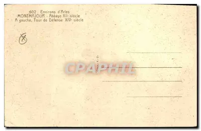 Montmajour — Abatyś z XII wieku i wieża obronna z XIV wieku — Coll. E. C. — Rewers