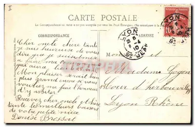 Avignon — Statua Brzydkańca Crillon — Seminarium — Wydawnictwo Giletta, fot. Nice, nr 2054 — Rewers