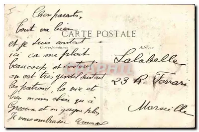 AVIGNON - Roche des Doms. La Venere alle rondini — editore non visibile, numero di serie 60 — Verso