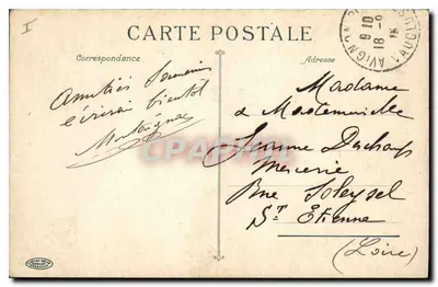 Aviñón — El Puente y Capilla de San Benezet — Maitre Frères, editor — Reverso