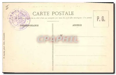 Grande-Chartreuse - The Cemetery and the Grand Som — P. Gaude, phot. publ., Grenoble — Back