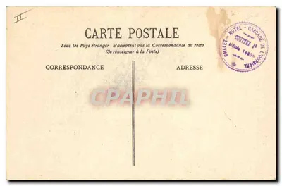L'Oursière e o Pic de l'Eperlet — Dauphiné, Arredores de Uriage-les-Bains — E.R. n°307 — Verso