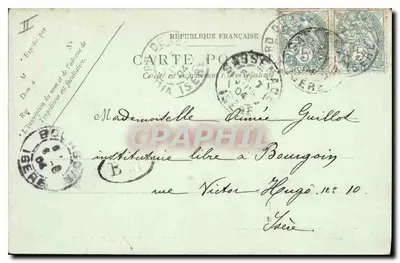 Widok z drogi do Sassenage w Villard de Lans — LE DAUPHINÉ — Obrzeża Grenoble — LL — n°452 — Rewers