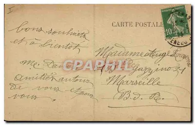 Perpignan — Interior da Catedral, Capela da Virgem — Ed. Grand Bazar e Nouvelles Galeries — Verso