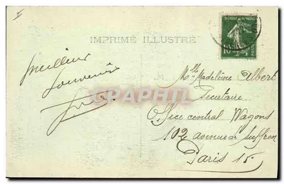 Perpignan — Os Plataneiros — Grande Bazar e Novas Galerias — Verso