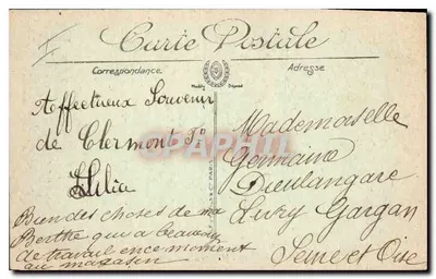 La Bourboule — Droga do Zadzioru — LL. — N° 87 — Rewers