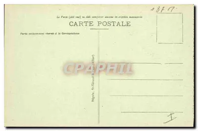 La Bourboule - O Ponte do Charlet — A Auvergne pitoresca — Ideal, n° 3057 — Verso
