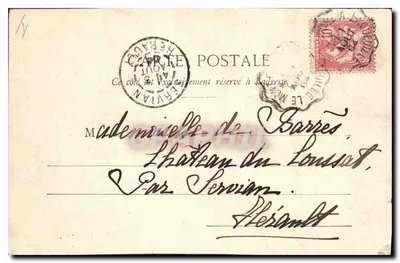 La Bourboule i la Roche Vendeix — widok panoramiczny — Lib. Bougé-Béal, 21, Rue de l’Ecu, Clermont-Ferrand — Rewers