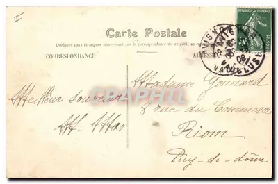 Avignon — Pałac Papieski — Wydanie N.G. nr 13 — Rewers