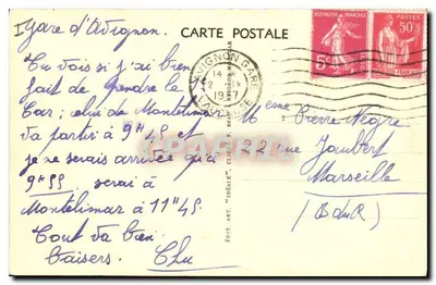 Avignon — Most św. Bénézeta (XI wiek) i jego pieśń — Rewers