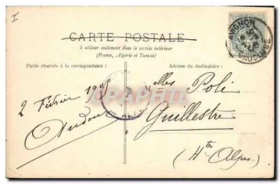 Avignon — Most św. Bénézeta, XIX wiek — Reprod. F. C. nr 11 — Rewers