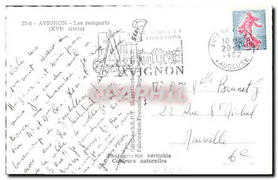 Avignon — Zamek (XVI wiek) — Wydawnictwo Francuskie Turystyka, n° 35 — Rewers