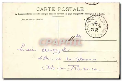 Avignon — Ogólny widok Pałacu Papieskiego z miejsca Jacquemart — Édit. Soumille 'A la livrante' — Rewers