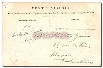 Avignon — Les Remparts (Boulevard Saint-Michel) — Część odrestaurowana przez Viollet-le-Duc — Rewers