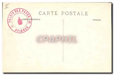Avignon - O Palácio dos Papas visto da Torre de Jacquemard — edição Sonin S. — Verso