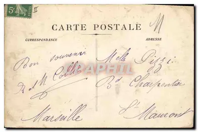 Avignon - Pałac Papieski widziany z Wieży Jacquemard — Wydawca Félix Jean, nr 68 — Rewers