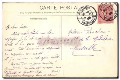 Avignone - Il Ponte Sospeso — Quende fot. Marsiglia, n° 1148 — Verso