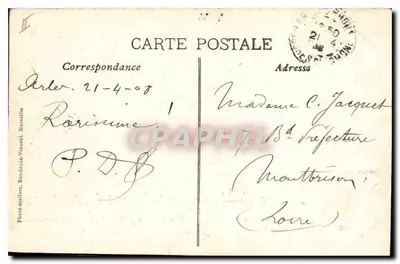 La Farandole — W Prowansji — Zbiór L. A. — Fotoatelier Baudouin-Vincent, Marsylia — Rewers