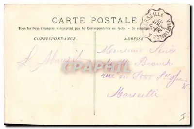 La Sainte-Baume - El Gran Ciprés — Fototipia E. Jacom, Marsella, n° 3258 — Reverso