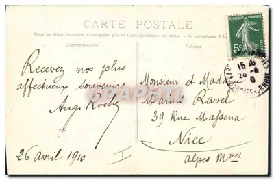 Floresta de La Santa Baume — A "Planète" — P. Ruat, Editor, Marselha, n°696 — Verso