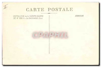 A Santa-Baume - Vista Geral — Hôtellerie de la Santa-Baume, St-Zacharie (Var) — Verso