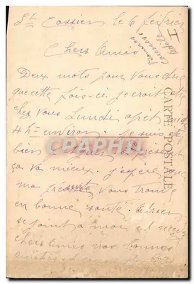 Stara pocztówka La Sainte Baume Nazareth Ogólny widok — Rewers